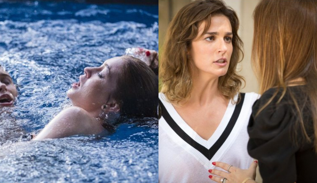 Eliza (Marina Ruy Barbosa) e Sofia (Priscila Steinman) de Totalmente Demais
