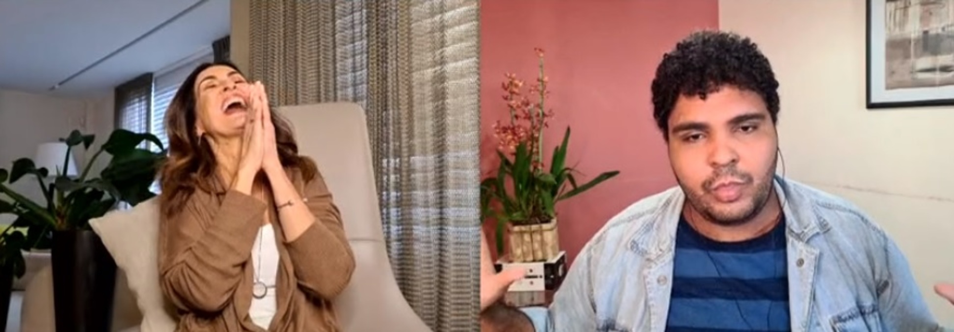 Fátima Bernardes e Paulo Vieira no Cada Um no Seu Quadrado