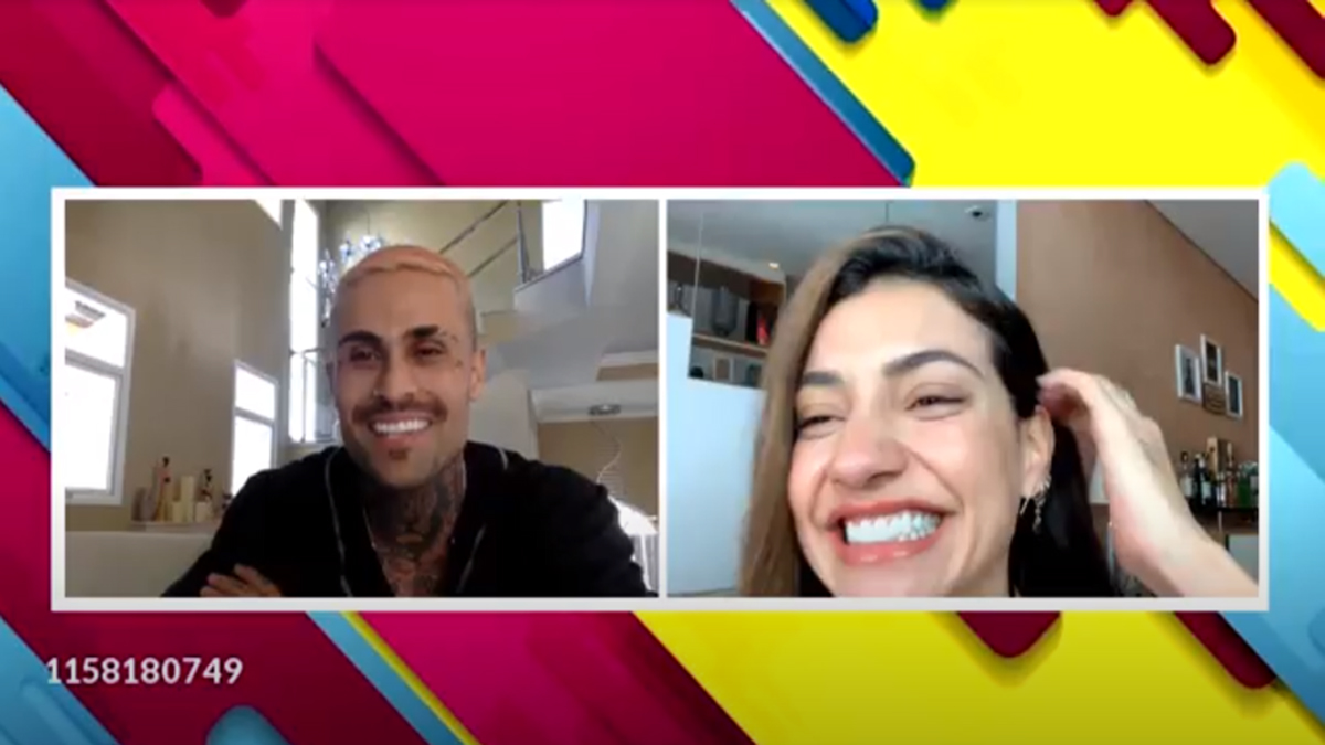 Gabi Prado e Fagner no MTVIXE