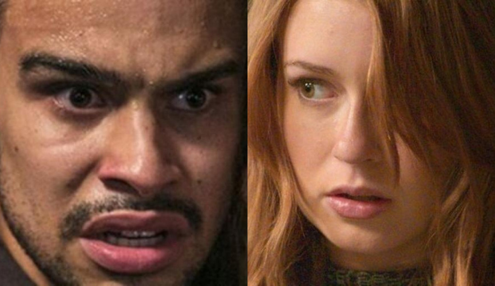 Jacaré (Sérgio Malheiros) e Eliza (Marina Ruy Barbosa) de Totalmente Demais