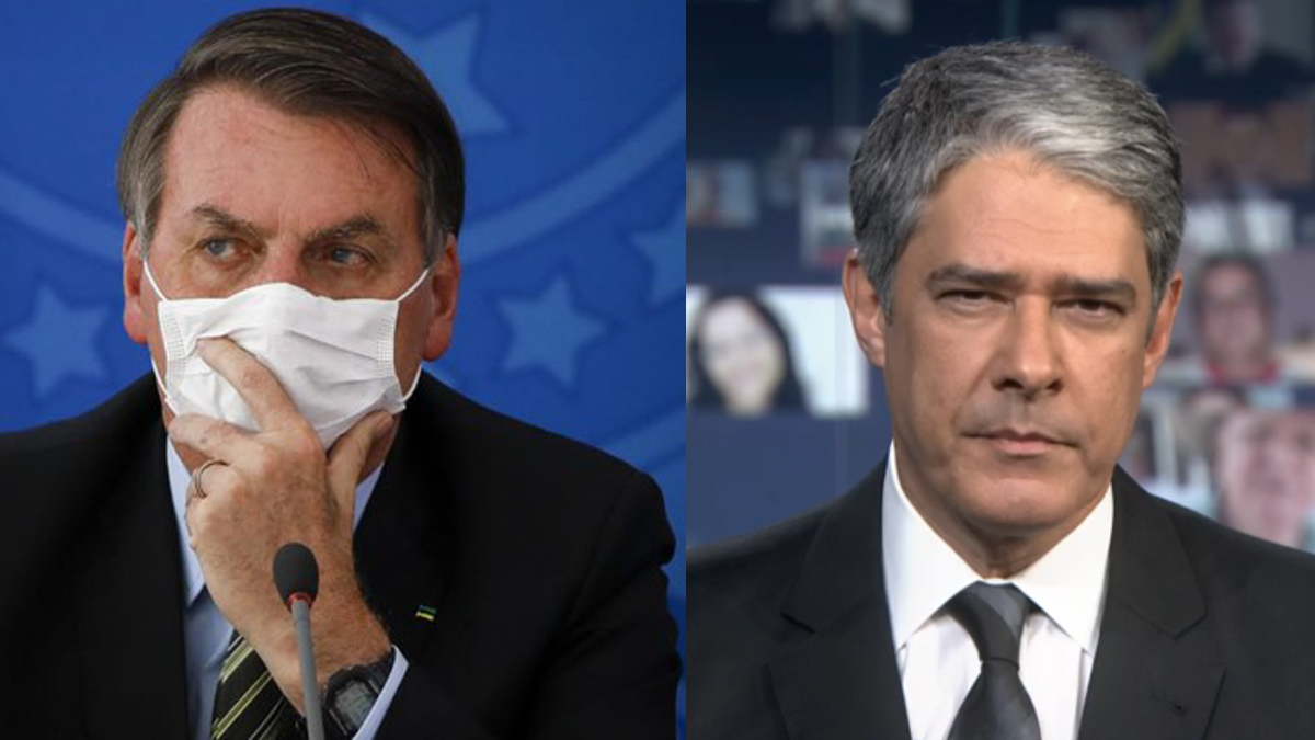 Jair Bolsonaro e William Bonner