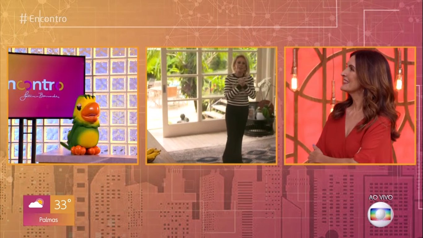 Louro José, Ana Maria Braga e Fátina Bernardes no Encontro