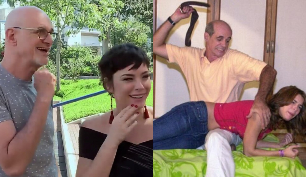Marcos Caruso e Regiane Alves atualmente e em Mulheres Apaixonadas
