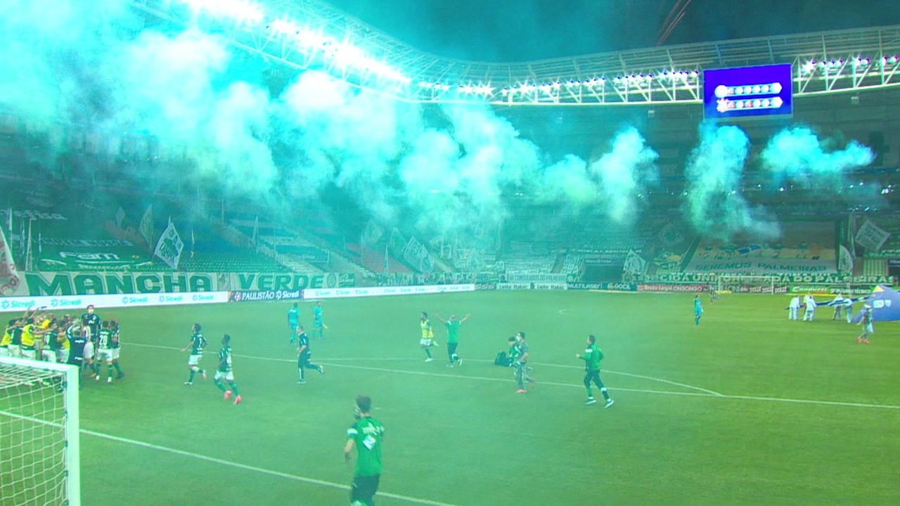 Palmeiras comemora título de campeão Paulista 2020