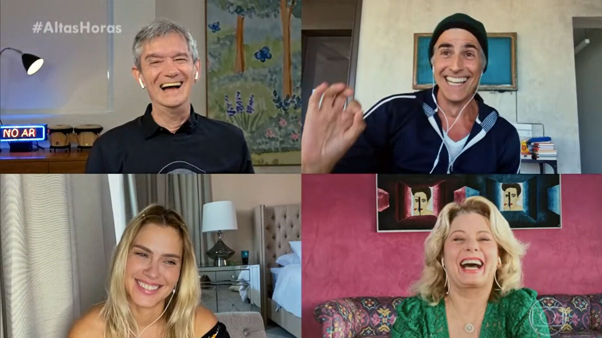 Protagonistas de Laços de Família no Altas Horas