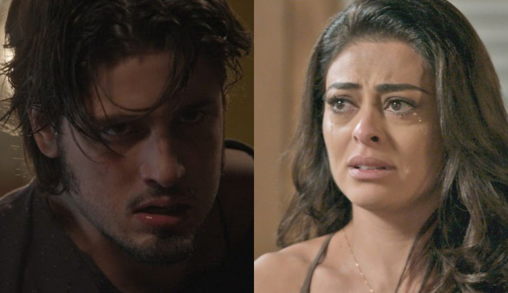 Rafael (Daniel Rocha) e Carolina (Juliana Paes) de Totalmente Demais