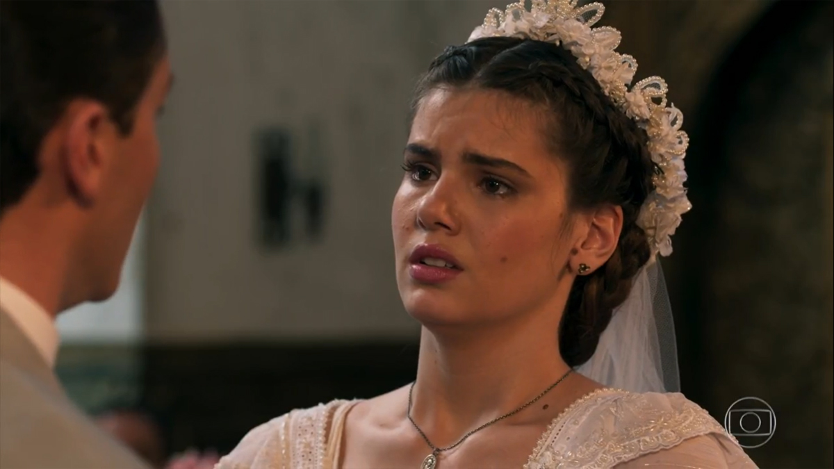Romeu (Klebber Toledo) e Mafalda (Camila Rodrigues) em Êta Mundo Bom!