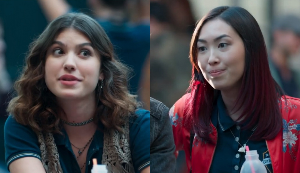 Samantha (Giovanna Grigio) e Tina (Ana Hikari) de Malhação - Viva a Diferença