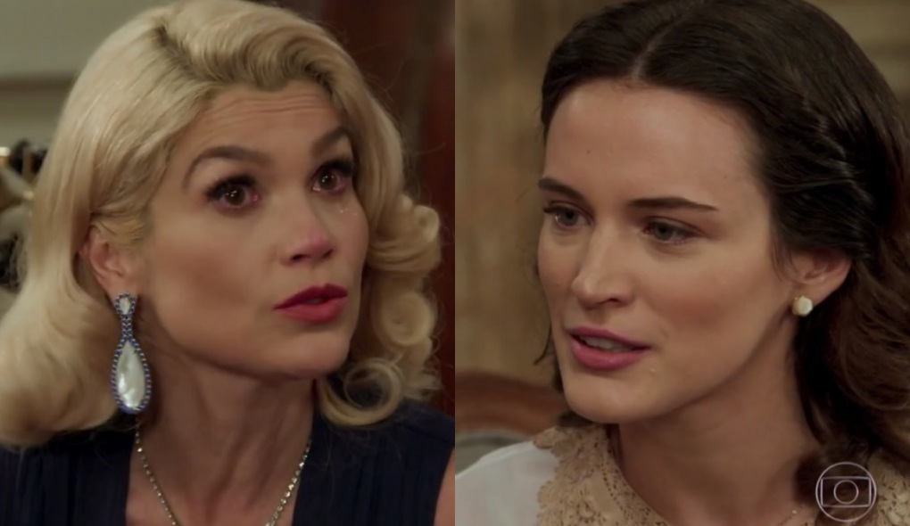 Sandra (Flávia Alessandra) e Maria (Bianca Bin) de Êta Mundo Bom!