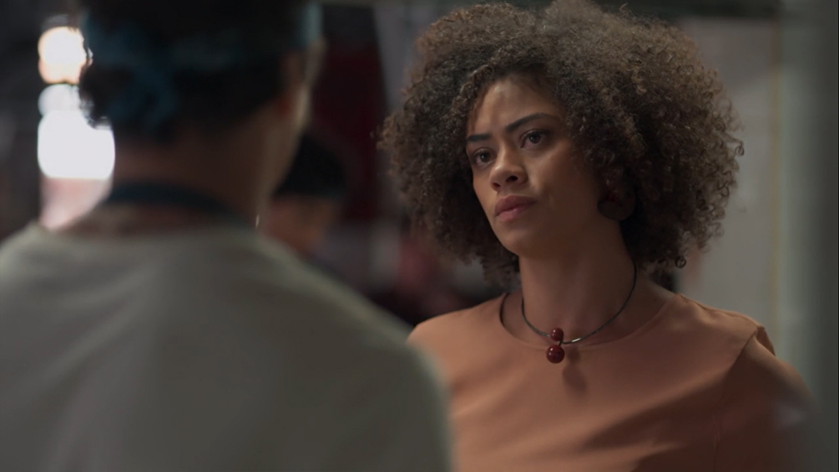 Tato (Matheus Abreu) e Dóris (Ana Flávia Cavalcanti) em Malhação