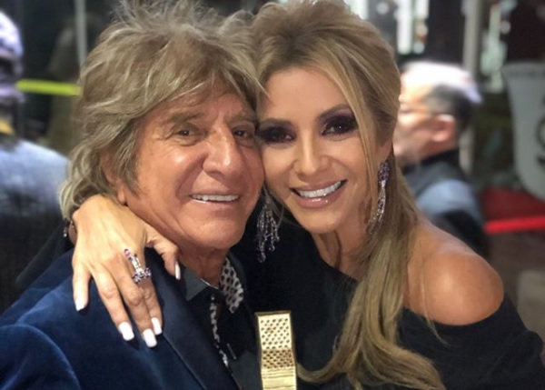 Atriz Daniela Castro com seu pai
