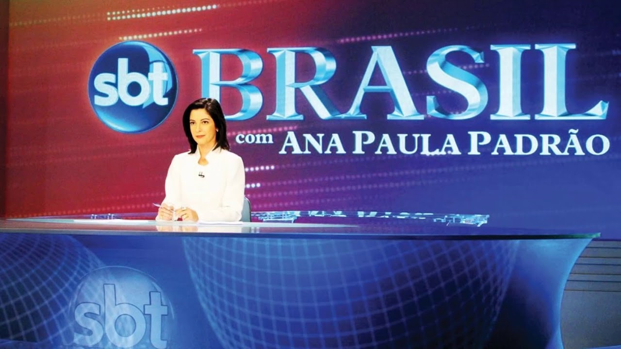 Ana Paula Padrão na estreia do telejornal SBT Brasil (Divulgação: SBT)