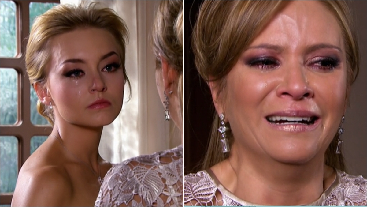 Montserrat descobre segredo de Graziela (Reprodução: Televisa S.A.)