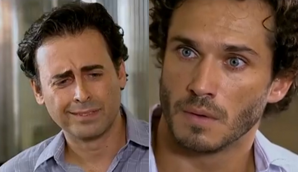 Albertinho (André Garolli) e Guaracy (Paulo Rocha) de Fina Estampa