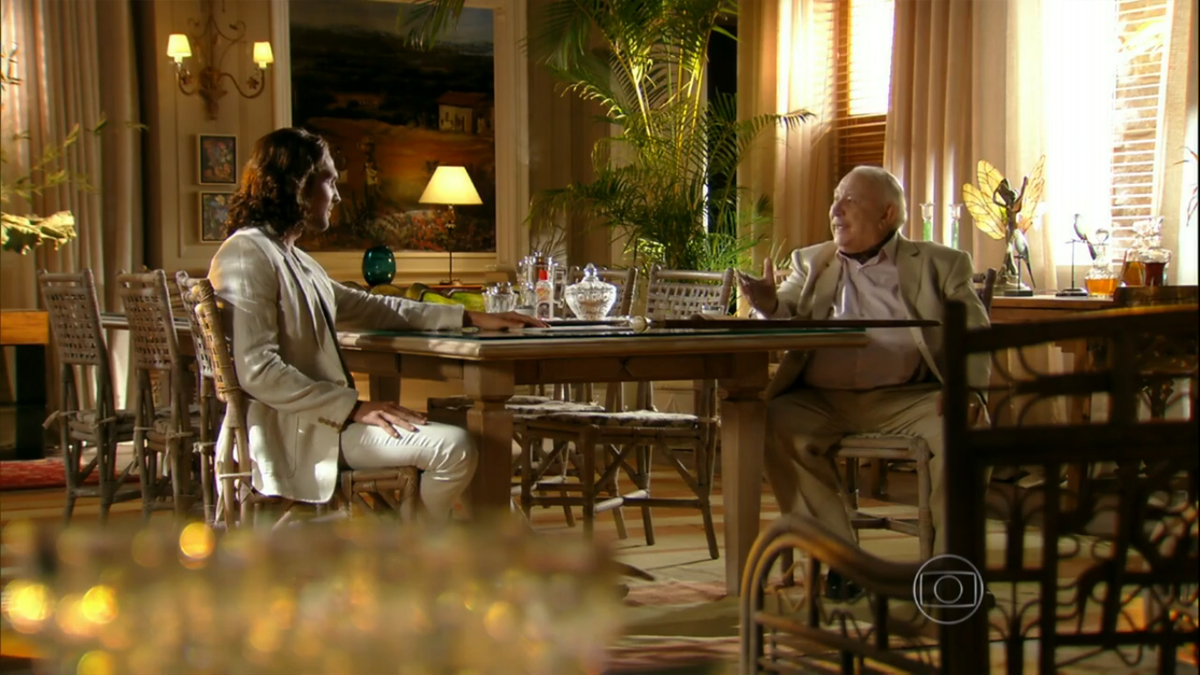 Alberto (Igor Rickli) e Dionísio (Sérgio Mambert) em Flor do Caribe