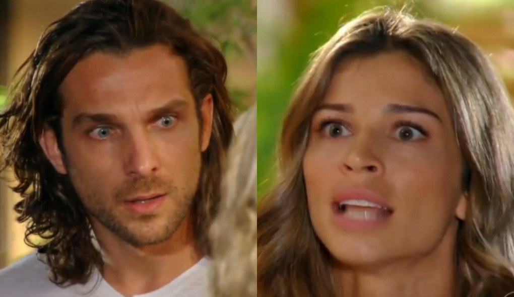 Alberto (Igor Rickli) e Ester (Grazi Massafera) de Flor do Caribe