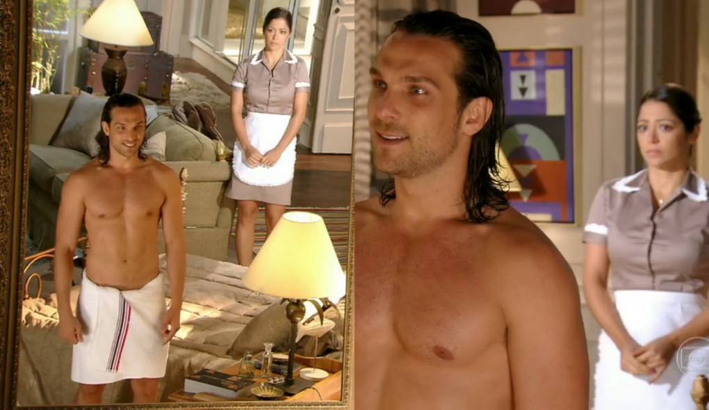 Alberto (Igor Rickli) e Zuleika (Gisele Alves) de Flor do Caribe