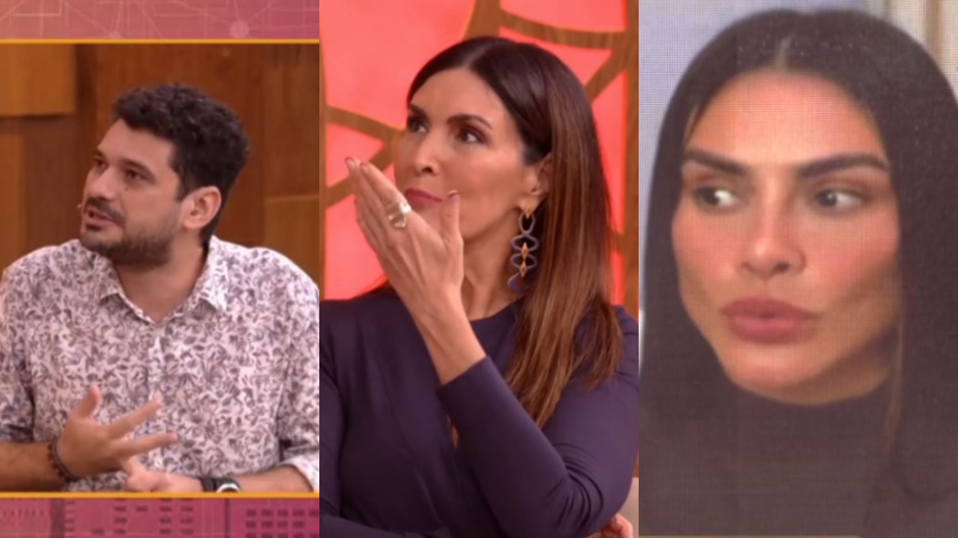 André Curvello, Fátima Bernardes e Cleo no Encontro