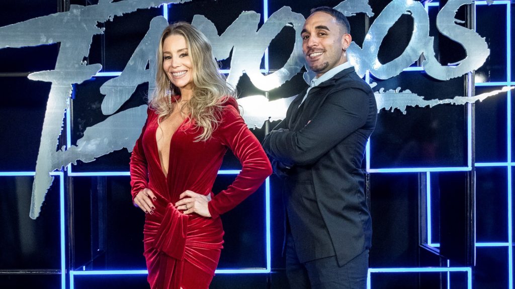 Danielle Winits e Fernando Schellenberg no Dança dos Famosos