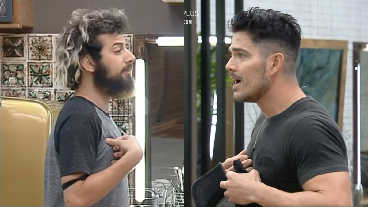 JP Gadêlha arma barraco com Cartolouco (Reprodução; PlayPlus)