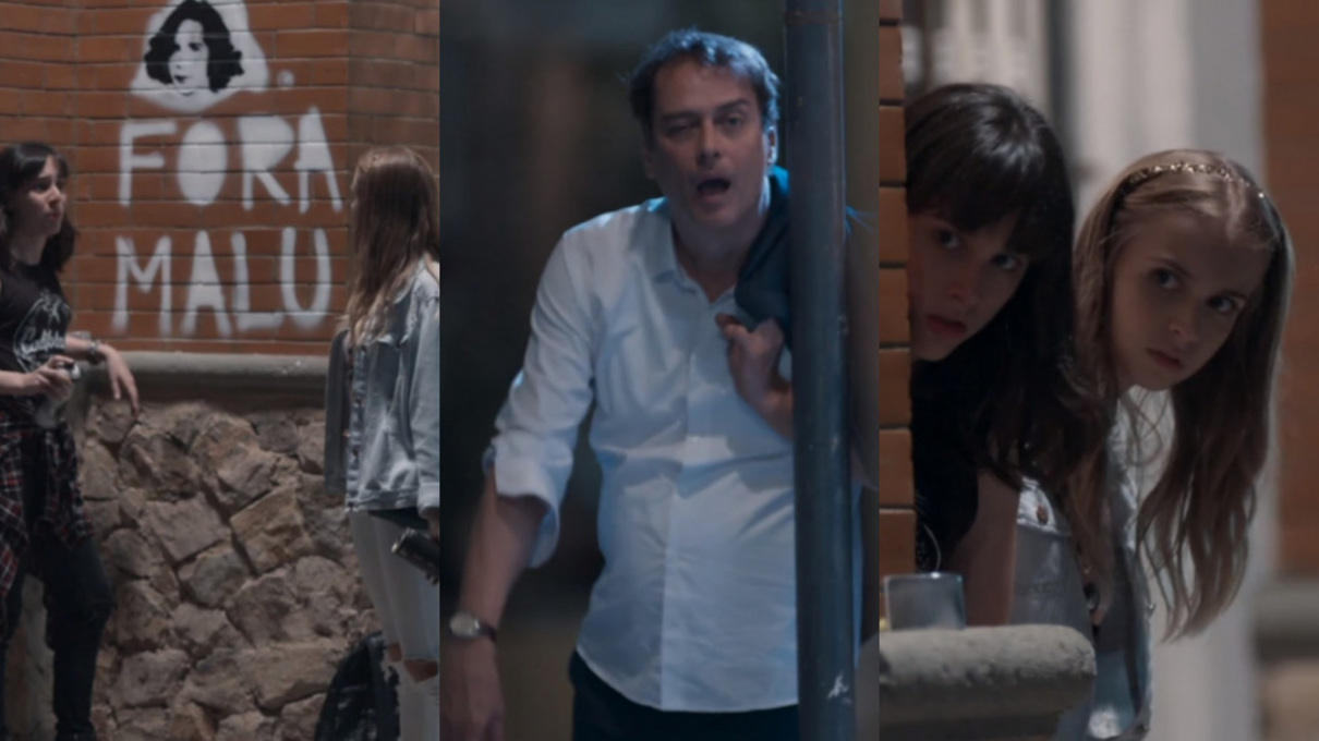 Lica (Manoela Aliperti), Clara (Isabella Scherer) e Edgar (Marcello Antony) de Malhação - Viva a Diferença