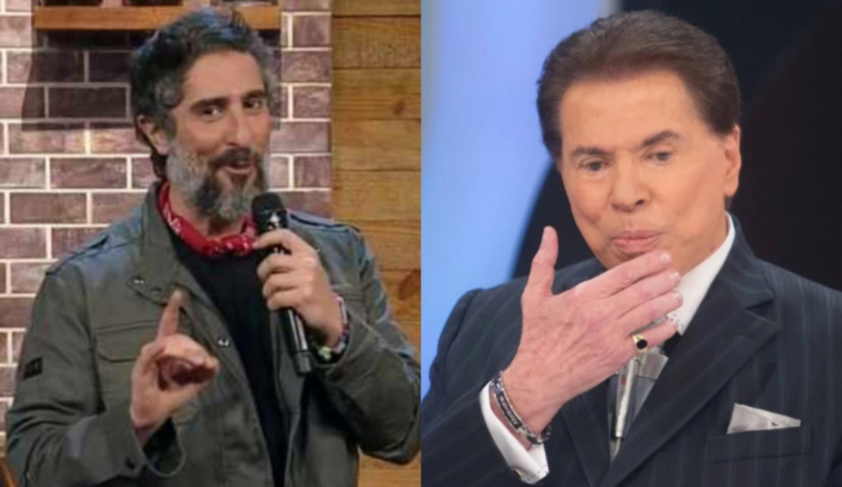 Marcos Mion em A Fazenda e Silvio Santos