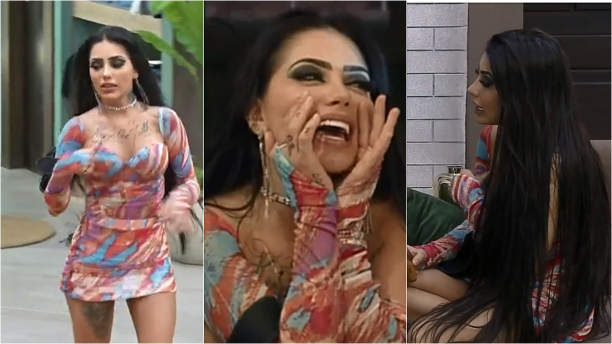 Mirella causa no pós-festa (Reprodução: PlayPlus)