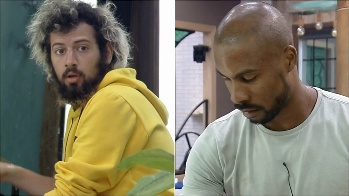 Rodrigo e Cartolouco tem desentendimento na cozinha após desleixo do ex-Globo (Reprodução: PlayPlus)