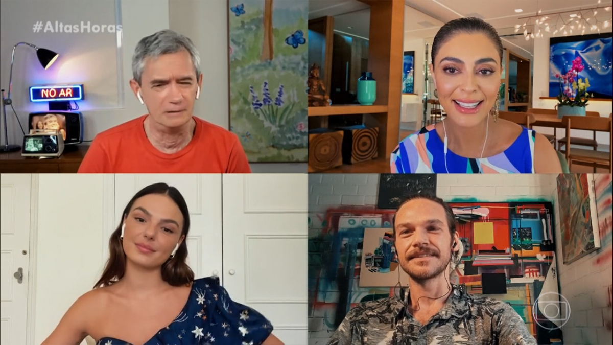 Serginho Groisman e parte do elenco de A Força do Querer
