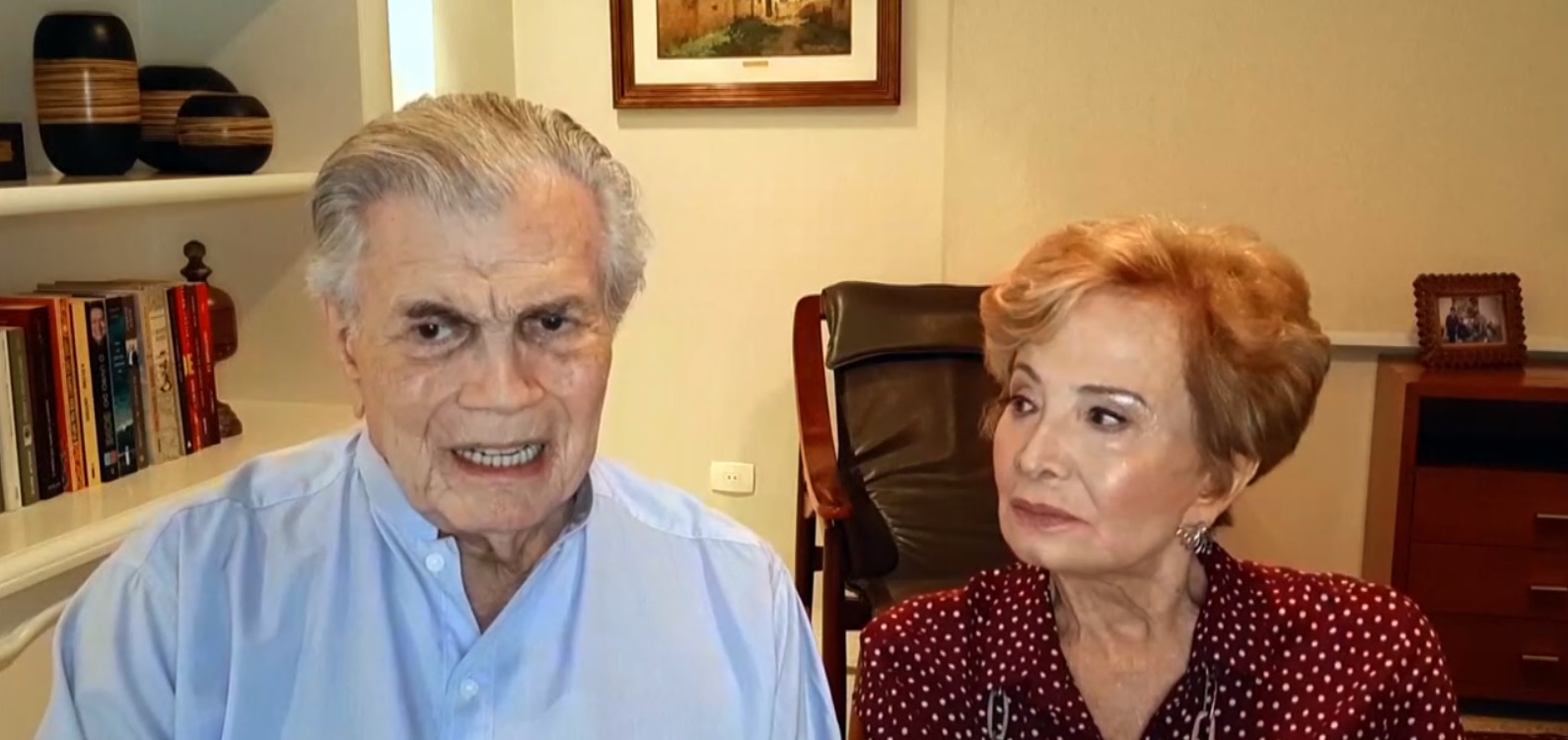 Tarcísio Meira e Glória Menezes no Conversa com Bial