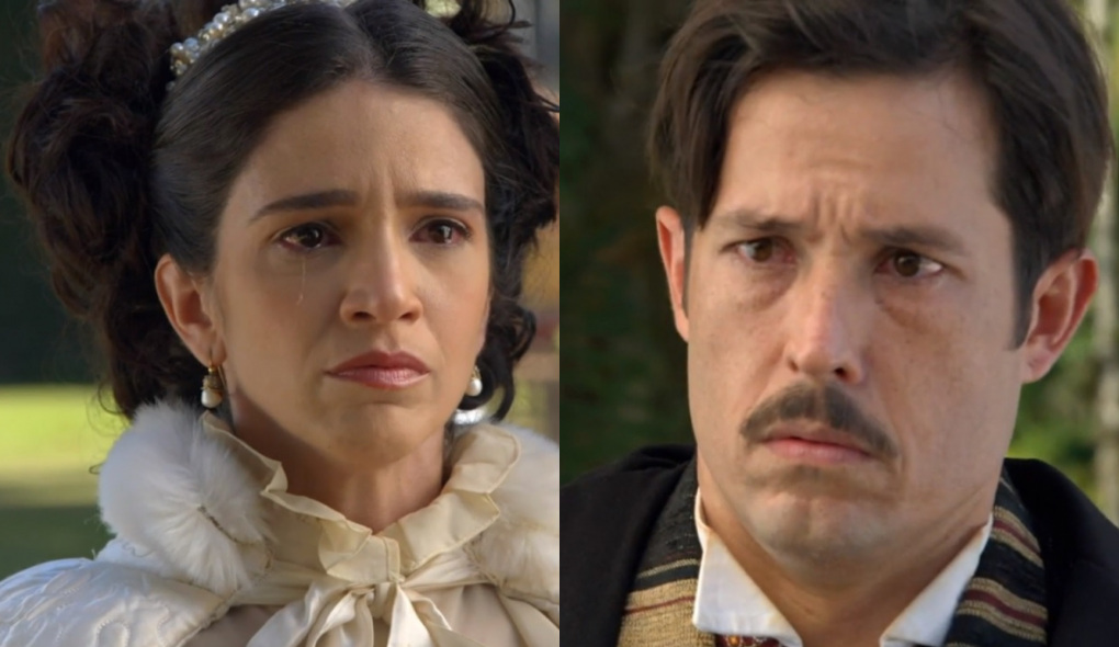 Teresa (Roberta Gualda) e Guilherme (Roger Gobeth) de Escrava Mãe