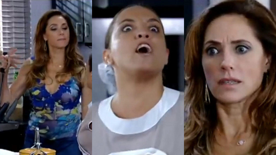 Tereza Cristina (Christiane Torloni) e Marilda (Kátia Moraes) de Fina Estampa