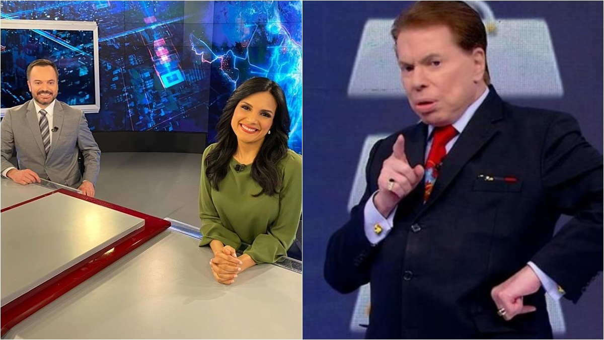 Márcia Dantas e Marcelo Torres apresentaram o SBT sem escalada por ordem de Silvio Santos (Foto/Montagem)