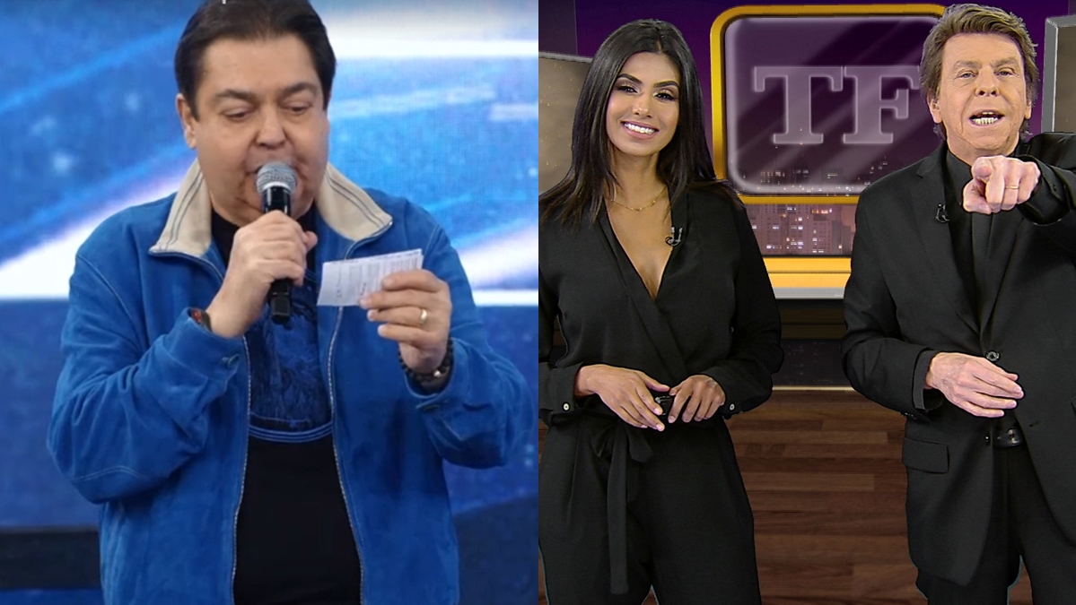 Faustão durante apresentação da Dança dos Famosos deste domingo (27) (Reprodução: TV Globo)
