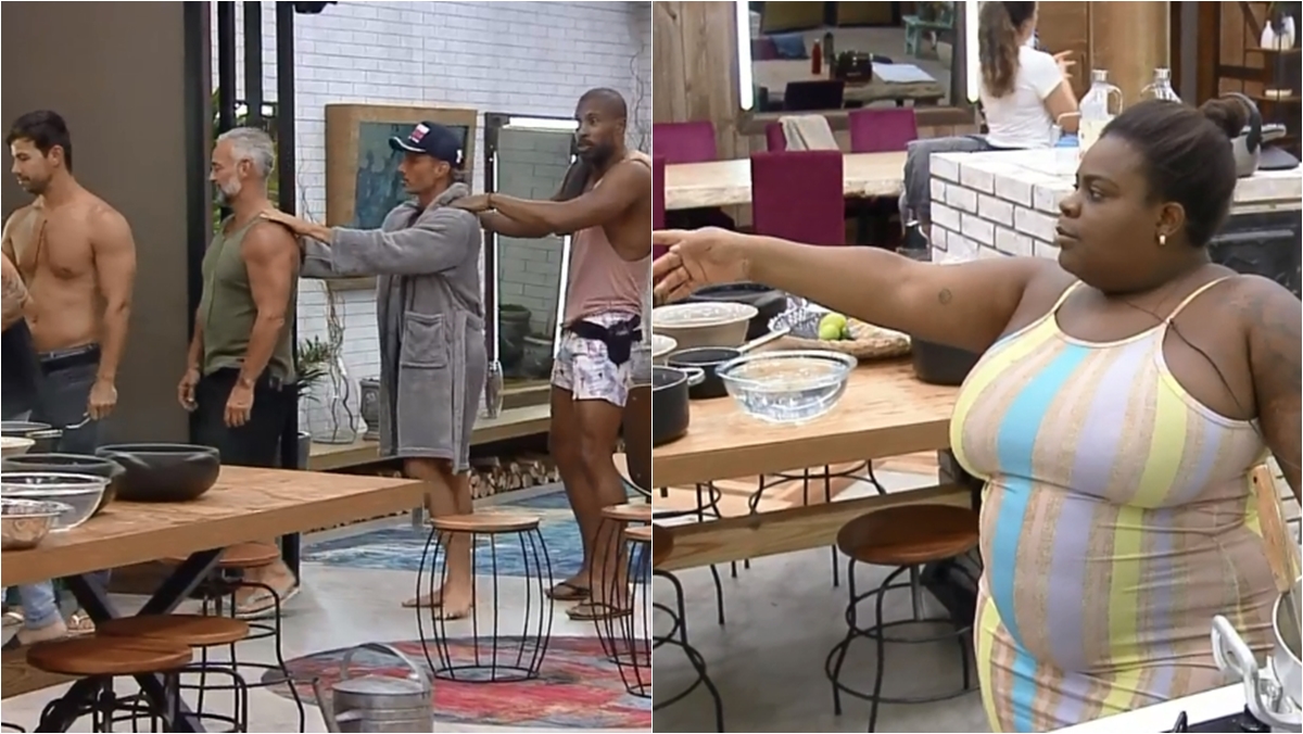 Jojo Todynho faz peões formar fila para almoçar (Reprodução: PlayPlus)