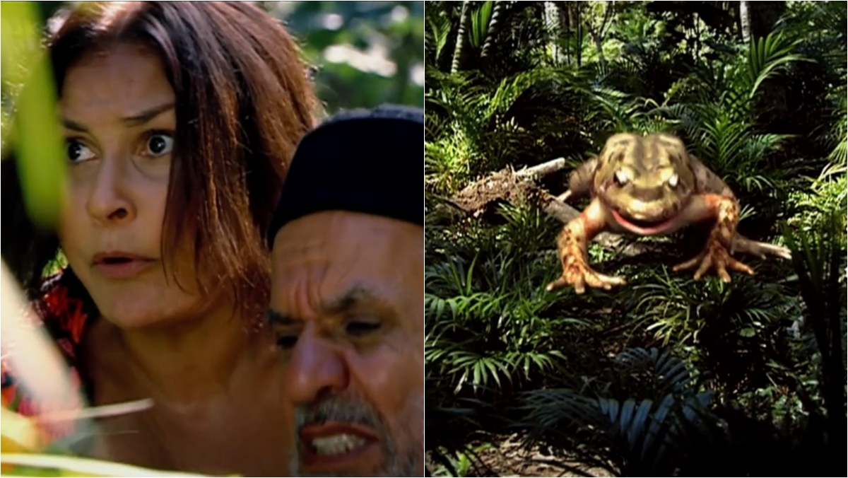Ana e Pepe são atacados pelo Sapo Bufo (Reprodução: Record TV)