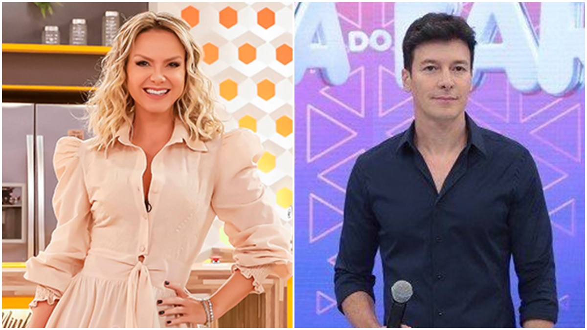 Eliana e Rodrigo Faro quase empatam neste domingo (27) (Foto/Montagem)