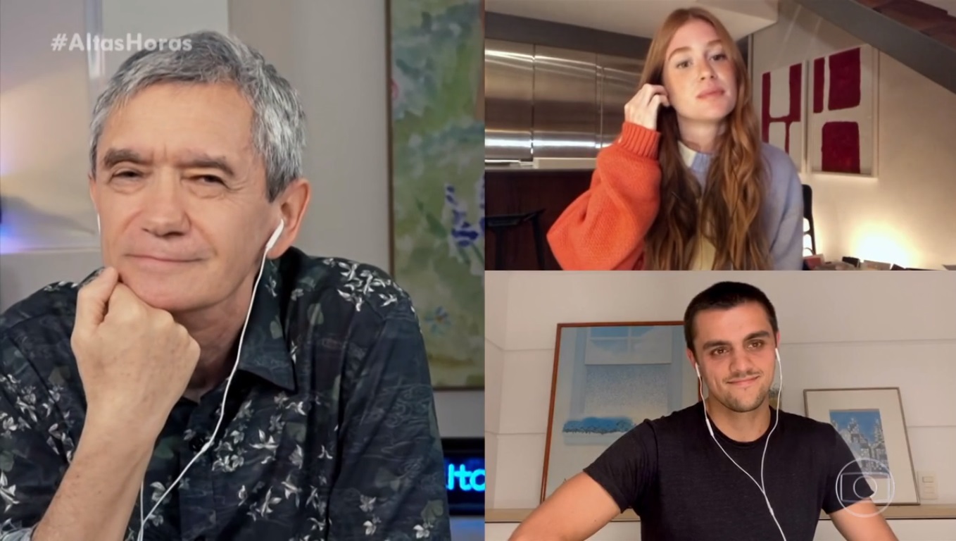 Marina Ruy Barbosa e Felipe Simas no Altas Horas