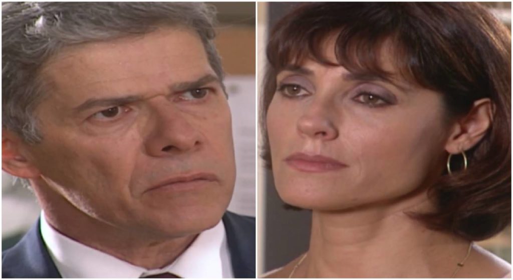 César (José Mayer) e Helena (Christiane Torloni) em Mulheres Apaixonadas