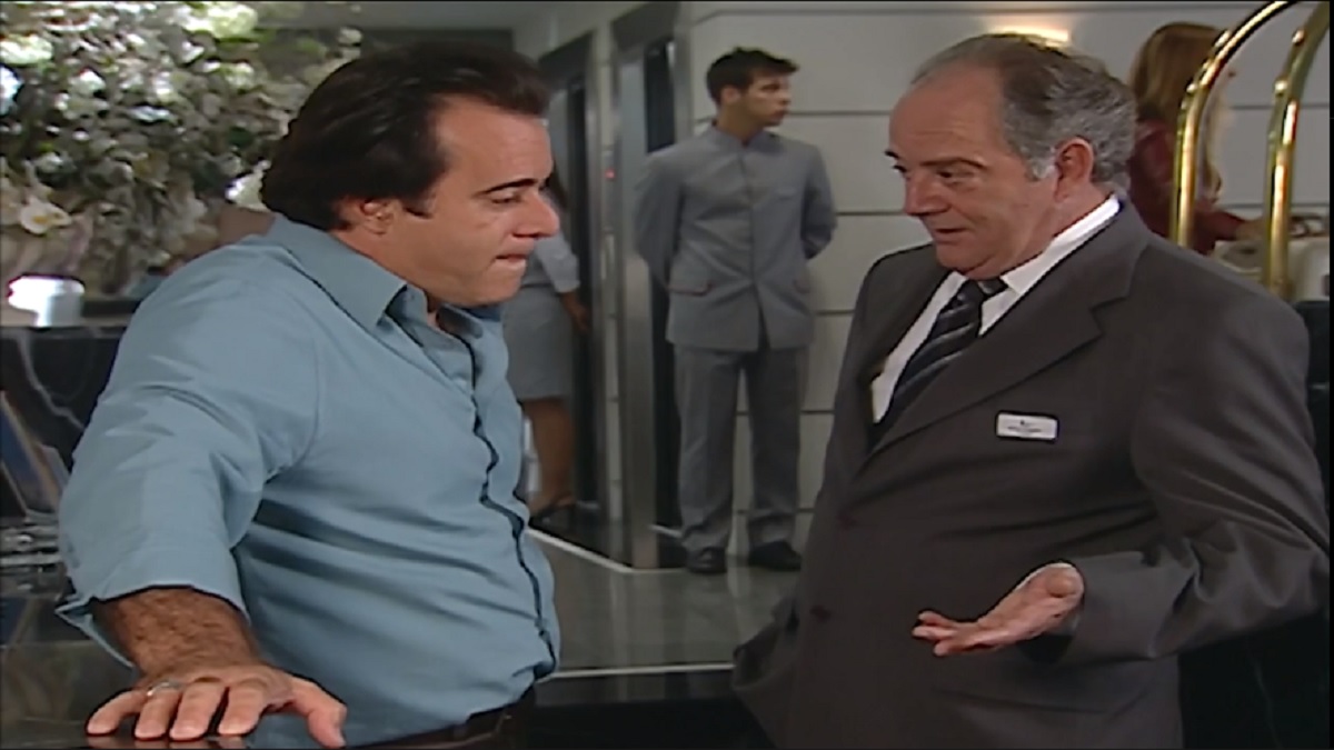 Téo (Tony Ramos) e Rafael (Cláudio Marzo) em Mulheres Apaixonadas