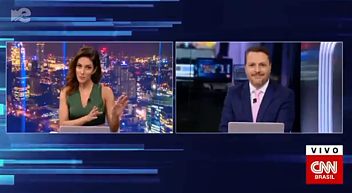 Monalisa Perrone e Caio Junqueira no Expresso CNN (Reprodução: CNN Brasil)