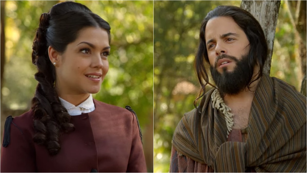 Maria Isabel e Miguel se reencontram (Reprodução: Record TV)