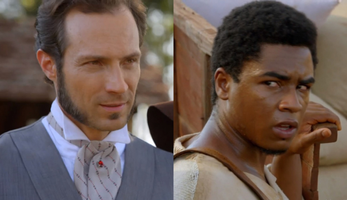 Almeida (Fernando Pavão) e Sapião (Sidney Santiago) de Escrava Mãe