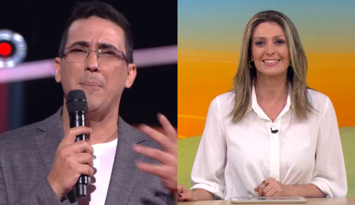 André Marques no The Voice Kids e Cristina Vieira no Globo Rural