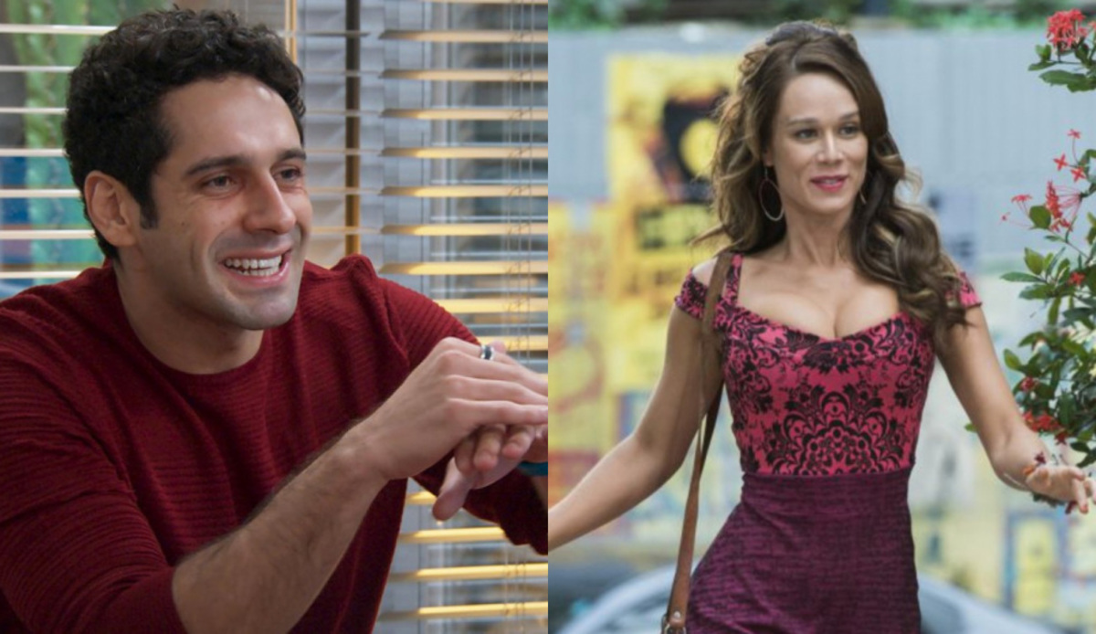 Beto (João Baldasserini) e Tancinha (Mariana Ximenes) de Haja Coração