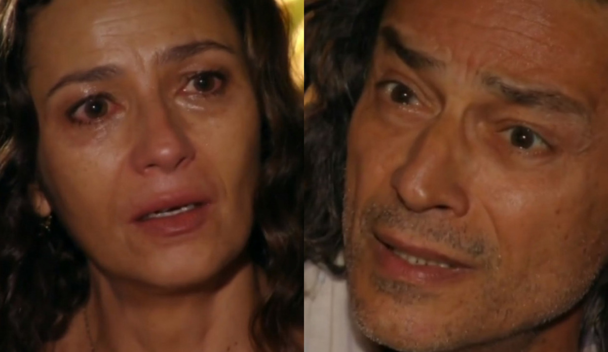 Bibiana (Cyria Coentro) e Donato (Luiz Carlos Vasconcelos) de Flor do Caribe