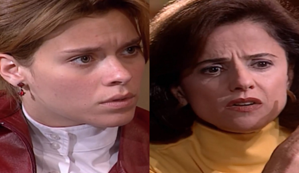 Camila (Carolina Dieckmann) e Alma (Marieta Severo) de Laços de Família