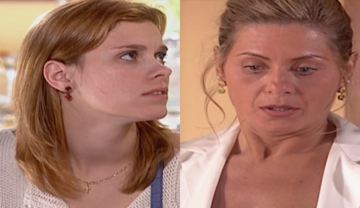 Camila (Carolina Dieckmann) e Helena (Vera Fischer) de Laços de Família