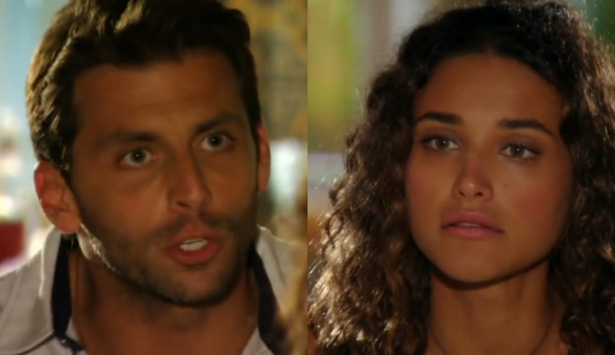 Cassiano (Henri Castelli) e Taís (Débora Nascimento) de Flor do Caribe