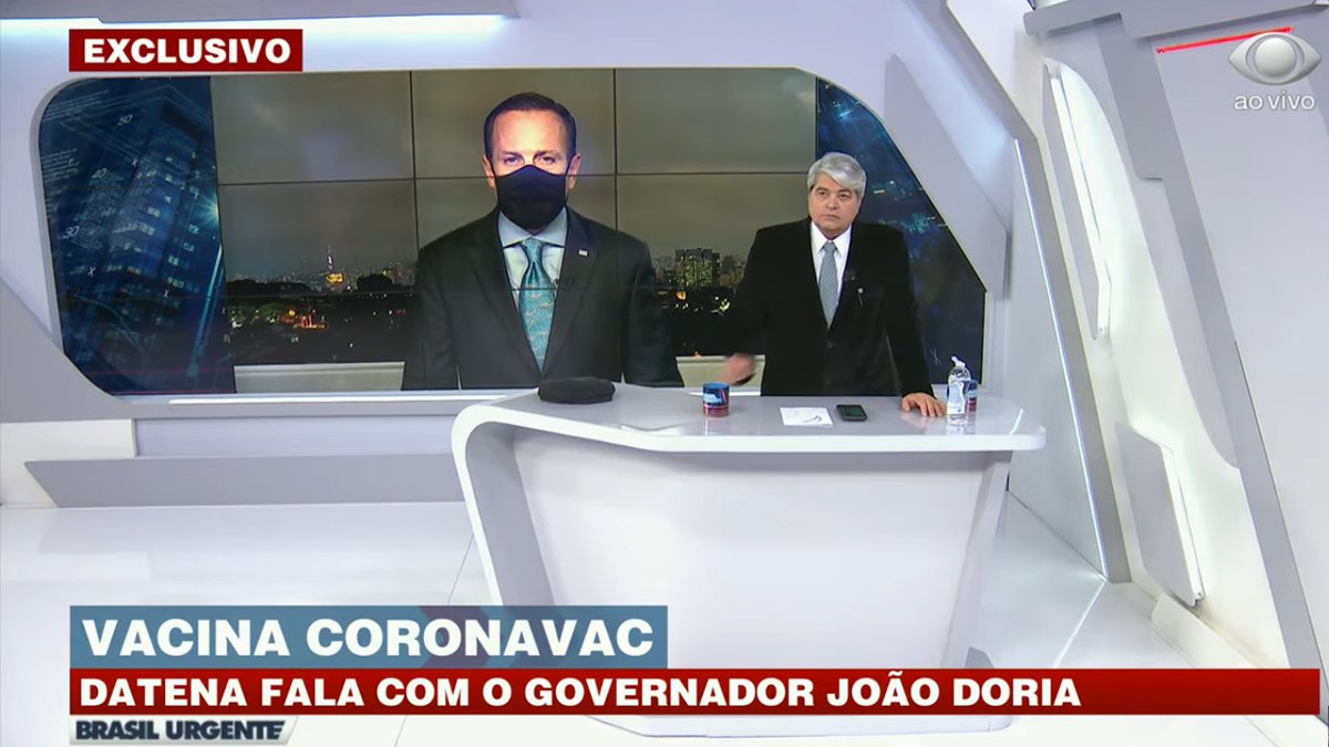 Datena e Dória no Brasil Urgente